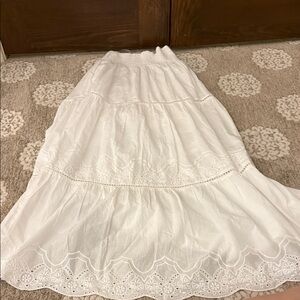 NWT Altard State Elegant White Maxi Skirt